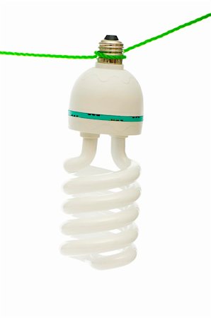 simsearch:400-04263435,k - Energy saving lamp isolated on the white background Photographie de stock - Aubaine LD & Abonnement, Code: 400-04261061