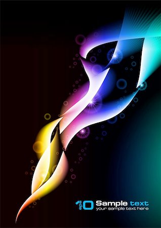 simsearch:400-04719650,k - Abstract vector glowing background. For your design. Eps 10 Foto de stock - Super Valor sin royalties y Suscripción, Código: 400-04261286