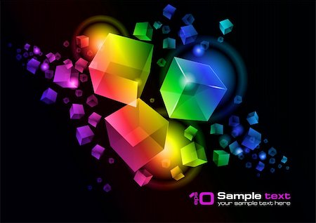 simsearch:400-05363390,k - Abstract vector glowing background. For your design. Eps 10. Foto de stock - Royalty-Free Super Valor e Assinatura, Número: 400-04261309