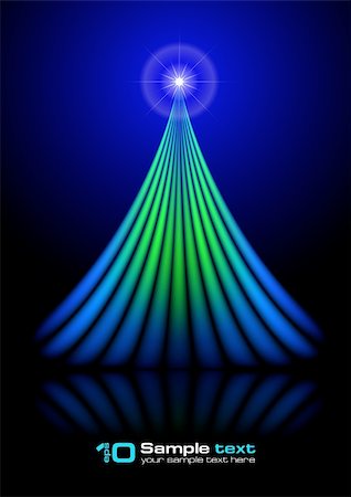 simsearch:400-05366386,k - Abstract vector eps10 glowing background. Christmas tree. Stock Photo - Budget Royalty-Free & Subscription, Code: 400-04261320