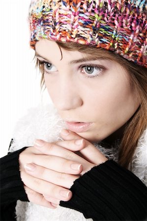simsearch:400-04234249,k - Beautiful young teenager wearing warm winter clothing Stockbilder - Microstock & Abonnement, Bildnummer: 400-04261800