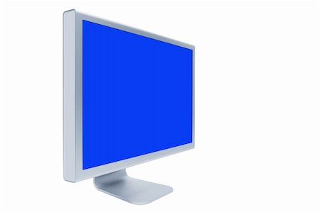 simsearch:400-04786483,k - The modern and thin monitor on a white background Photographie de stock - Aubaine LD & Abonnement, Code: 400-04261954