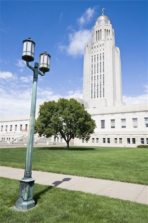 simsearch:400-05292353,k - State Capitol of Nebraska in Lincoln. Photographie de stock - Aubaine LD & Abonnement, Code: 400-04262193