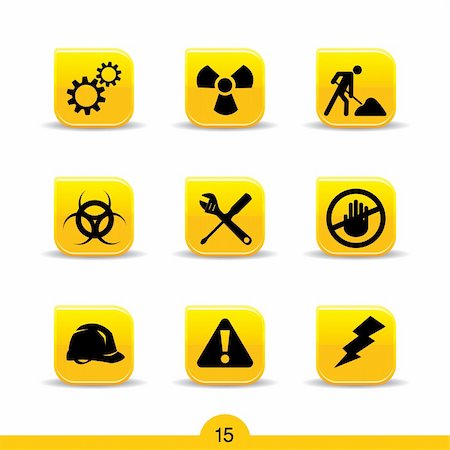 Set of nine construction web icons from series Stock Photo - Budget Royalty-Free & Subscription, Code: 400-04262459