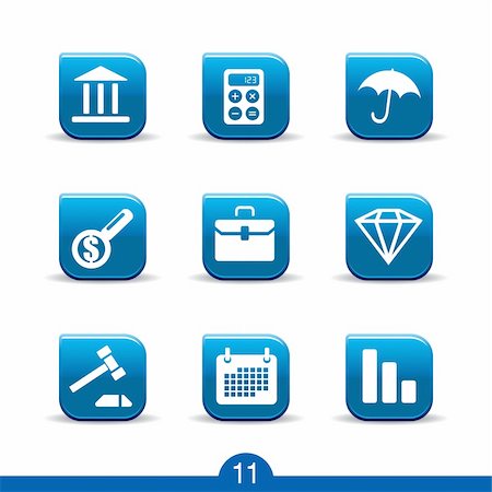 Set of nine finance web icons from series Stockbilder - Microstock & Abonnement, Bildnummer: 400-04262460