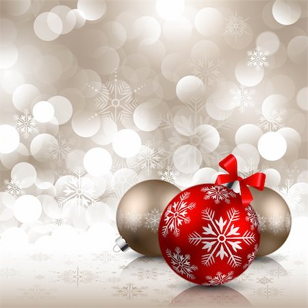 simsearch:400-04264886,k - christmas red and bronze baubles on shining background Foto de stock - Royalty-Free Super Valor e Assinatura, Número: 400-04262554