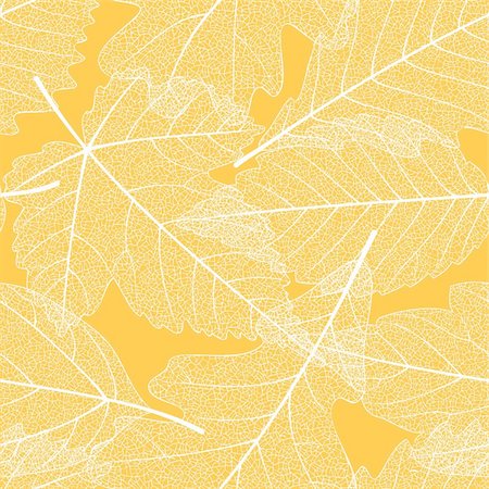 Seamless autumn leaves pattern Stock Photo - Budget Royalty-Free & Subscription, Code: 400-04263262