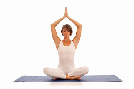 simsearch:400-04596923,k - Young woman doing yoga Stock Photo - Budget Royalty-Free & Subscription, Code: 400-04263940