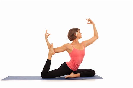simsearch:400-04596923,k - Young woman doing yoga Stock Photo - Budget Royalty-Free & Subscription, Code: 400-04263964