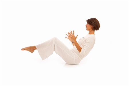 simsearch:400-04596923,k - Young woman doing yoga Stock Photo - Budget Royalty-Free & Subscription, Code: 400-04263991