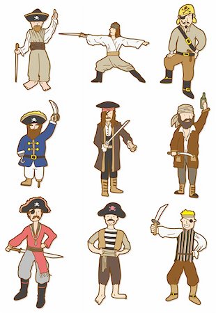 rogues - cartoon Pirate icon Stockbilder - Microstock & Abonnement, Bildnummer: 400-04274026