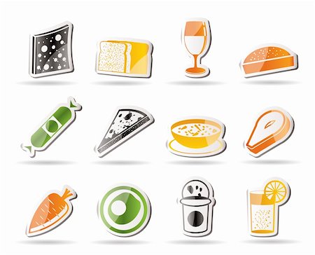 selling wine - Shop, food and drink icons 2 - vector icon set Stock Photo - Budget Royalty-Free & Subscription, Code: 400-04274328