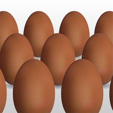 simsearch:400-04943721,k - Vector picture with brown eggs Stock Photo - Budget Royalty-Free & Subscription, Code: 400-04274674