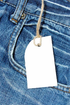 simsearch:400-04758693,k - blank price tag with copyspace on a jeans texture Photographie de stock - Aubaine LD & Abonnement, Code: 400-04275079