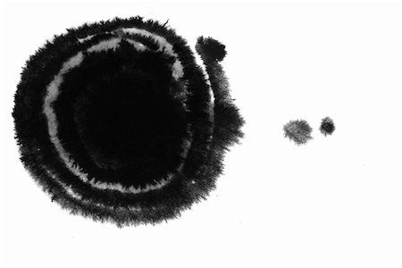 black circle inkblot in a white background, black circle inkblot in a white background Photographie de stock - Aubaine LD & Abonnement, Code: 400-04275572
