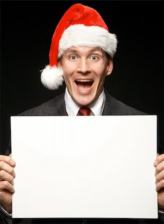 xmas businessmen Stock Photo - Budget Royalty-Free & Subscription, Code: 400-04275660