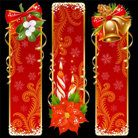 Christmas and New Year vertical banners 11 Stock Photo - Budget Royalty-Free & Subscription, Code: 400-04276206