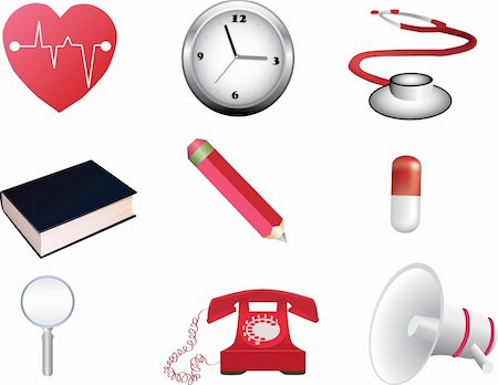 simsearch:400-07170780,k - Editable vector medical items Stock Photo - Budget Royalty-Free & Subscription, Code: 400-04276579