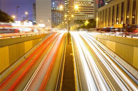 traffic in city at night Stock Photo - Budget Royalty-Free & Subscription, Code: 400-04276970