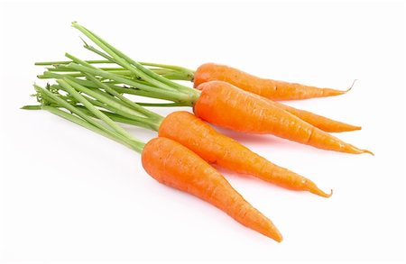 serezniy (artist) - Carrots isolated on white Stockbilder - Microstock & Abonnement, Bildnummer: 400-04277065