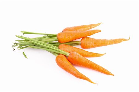 serezniy (artist) - Carrots isolated on white Stockbilder - Microstock & Abonnement, Bildnummer: 400-04277069