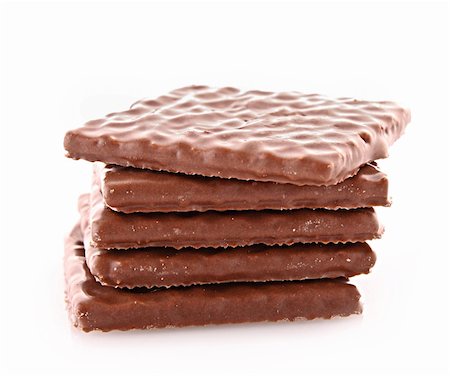 simsearch:400-04745852,k - Chocolate cookie isolated on white Foto de stock - Royalty-Free Super Valor e Assinatura, Número: 400-04277070