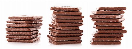 simsearch:400-04745852,k - Chocolate cookie isolated on white Foto de stock - Royalty-Free Super Valor e Assinatura, Número: 400-04277071