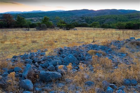 simsearch:400-04277308,k - Rhodes. Greece. Evening view from the mountain into the valley Photographie de stock - Aubaine LD & Abonnement, Code: 400-04277308