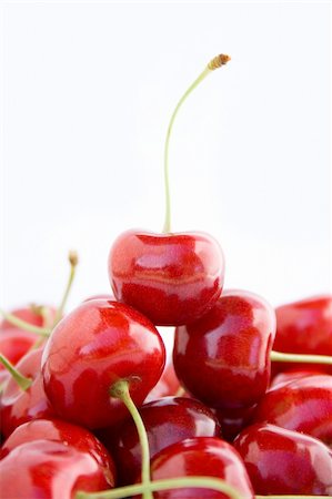 simsearch:400-08110532,k - cherry isolated on a white background Stock Photo - Budget Royalty-Free & Subscription, Code: 400-04277350