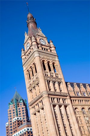 simsearch:400-04277418,k - Old and New buildings in Milwaukee, Wisconsin. Stock Photo - Budget Royalty-Free & Subscription, Code: 400-04277418