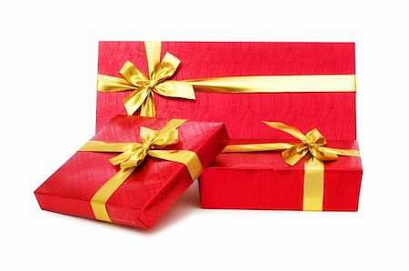 simsearch:400-06080917,k - Gift boxes isolated on the white background Stock Photo - Budget Royalty-Free & Subscription, Code: 400-04277596