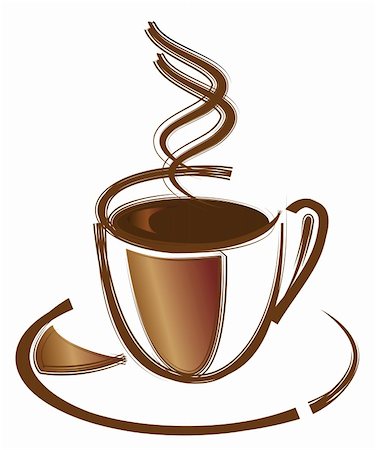 Black coffee in white cup. Vector illustration. Vector art in Adobe illustrator EPS format, compressed in a zip file. The different graphics are all on separate layers so they can easily be moved or edited individually. The document can be scaled to any size without loss of quality. Stock Photo - Budget Royalty-Free & Subscription, Code: 400-04278193