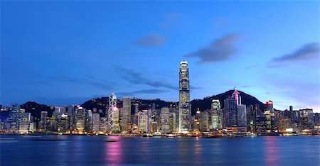 Hong Kong City Skyline Stock Photo - Budget Royalty-Free & Subscription, Code: 400-04278710