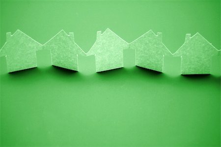 family abstract - paper houses or homes showing a concept for real estate Stock Photo - Budget Royalty-Free & Subscription, Code: 400-04270007