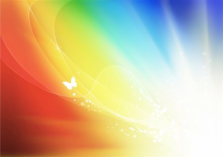 simsearch:400-04182048,k - Vector illustration of  color summer abstract glowing background Fotografie stock - Microstock e Abbonamento, Codice: 400-04270037