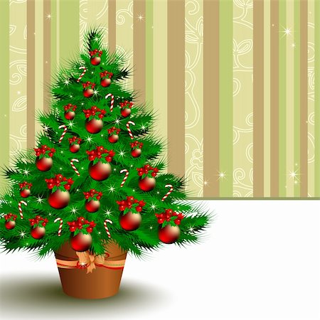 simsearch:400-04268776,k - christmas background,  this illustration may be useful as designer work Photographie de stock - Aubaine LD & Abonnement, Code: 400-04271002