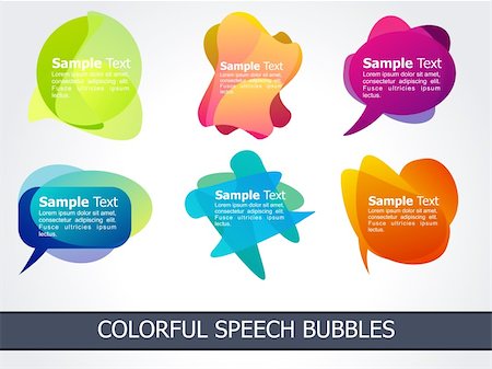 simsearch:400-04378593,k - abstract colorful speech bubble  vector illustration Photographie de stock - Aubaine LD & Abonnement, Code: 400-04271385