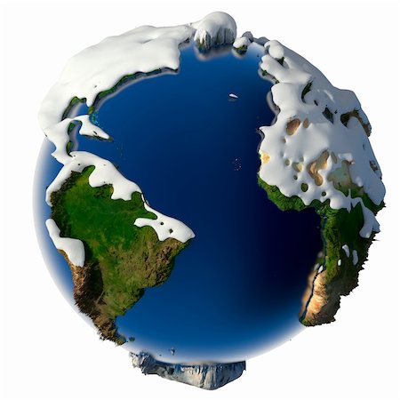 Relief planet Earth is covered with snow drifts - the concept of the winter season, snowy weather, Christmas holidays and New Year Stock Photo - Budget Royalty-Free & Subscription, Code: 400-04271409