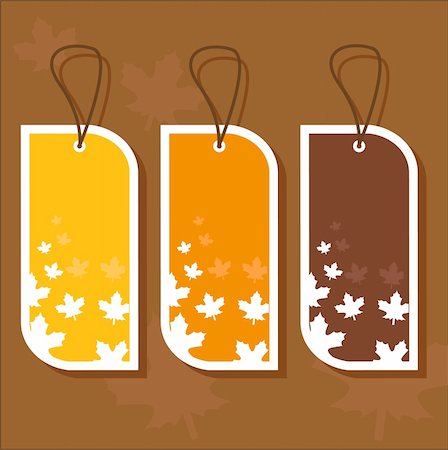 simsearch:400-04906513,k - Autumn tags, vector illustration Photographie de stock - Aubaine LD & Abonnement, Code: 400-04271487