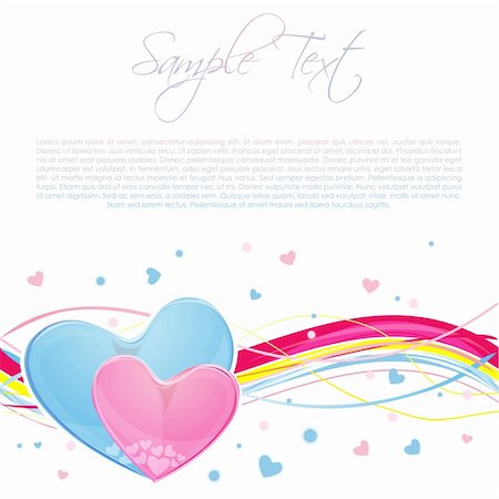 simsearch:400-07840610,k - illustration of classic valentine card on white background Photographie de stock - Aubaine LD & Abonnement, Code: 400-04271793