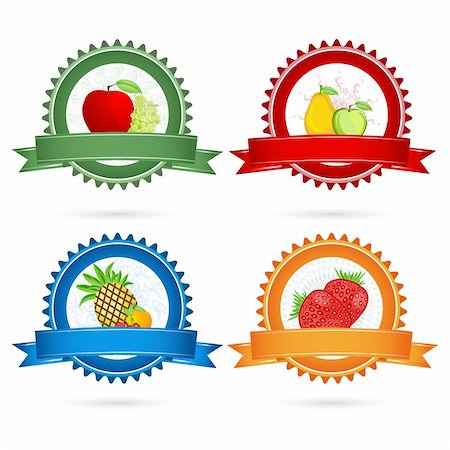 simsearch:400-04763797,k - illustration of fruit tags on white background Foto de stock - Royalty-Free Super Valor e Assinatura, Número: 400-04271803