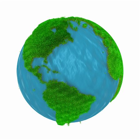 future protections to earth - Grass World.Digitally Generated Image. Stock Photo - Budget Royalty-Free & Subscription, Code: 400-04271812