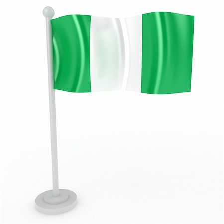 Illustration of a flag of Nigeria on a white background Photographie de stock - Aubaine LD & Abonnement, Code: 400-04272209
