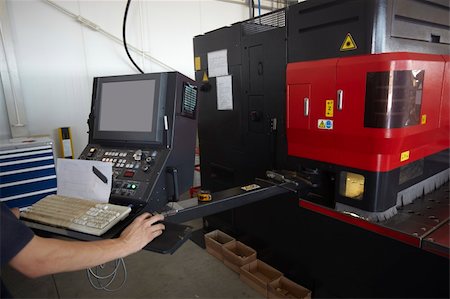 simsearch:649-07238734,k - laser cutting machine in industrial factory production Stock Photo - Budget Royalty-Free & Subscription, Code: 400-04272301