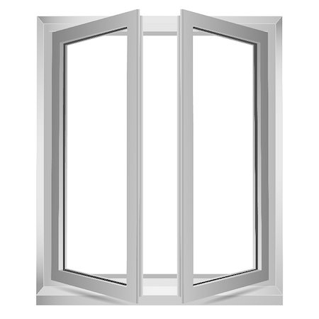 simsearch:400-04343370,k - illustration of open window on white background Stock Photo - Budget Royalty-Free & Subscription, Code: 400-04272463