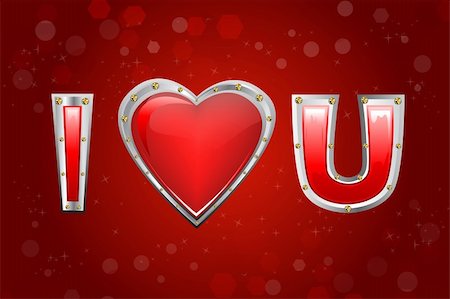 simsearch:400-07265416,k - illustration of i love you Stock Photo - Budget Royalty-Free & Subscription, Code: 400-04272493