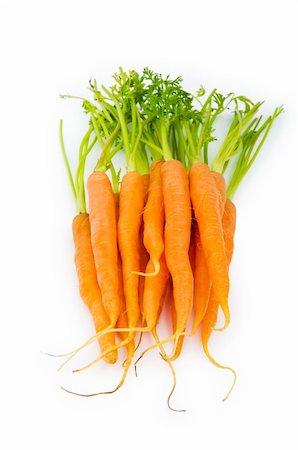 simsearch:400-04243170,k - Fresh carrots isolated on the white Stock Photo - Budget Royalty-Free & Subscription, Code: 400-04273180