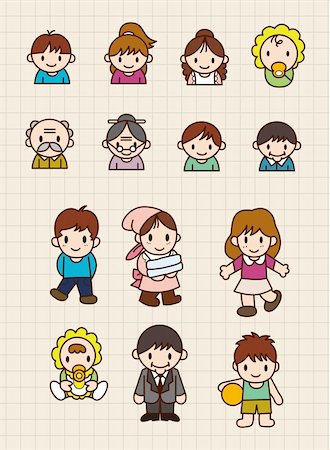 father cartoon - cute cartoon family element Stock Photo - Budget Royalty-Free & Subscription, Code: 400-04273302