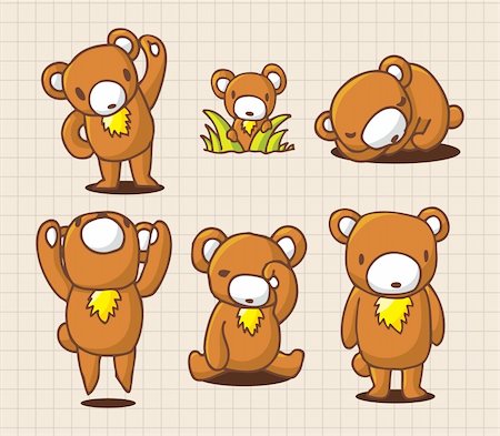 cute cartoon bear Stock Photo - Budget Royalty-Free & Subscription, Code: 400-04273313