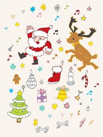 scrapbook cards christmas - Christmas icon Stock Photo - Budget Royalty-Free & Subscription, Code: 400-04273330